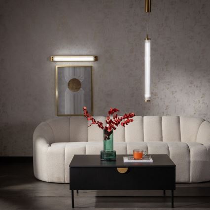 Zuma Line - Dimbare LED-hanglamp met kabel LED/26W/230V 2700-6500K goudkleurig + afstandsbediening