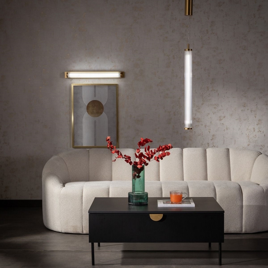 Zuma Line - Dimbare LED-hanglamp met kabel LED/26W/230V 2700-6500K goudkleurig + afstandsbediening