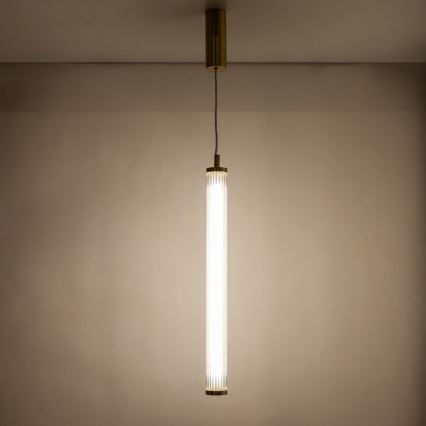 Zuma Line - Dimbare LED-hanglamp met kabel LED/26W/230V 2700-6500K goudkleurig + afstandsbediening