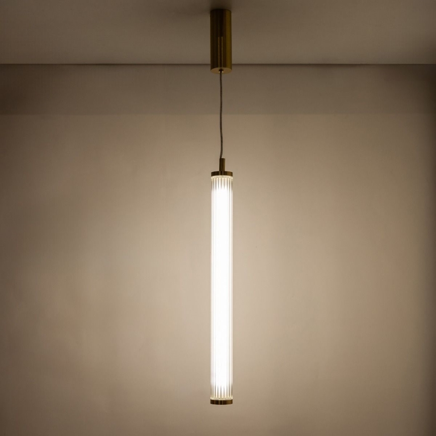Zuma Line - Dimbare LED-hanglamp met kabel LED/26W/230V 2700-6500K goudkleurig + afstandsbediening