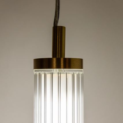 Zuma Line - Dimbare LED-hanglamp met kabel LED/26W/230V 2700-6500K goudkleurig + afstandsbediening