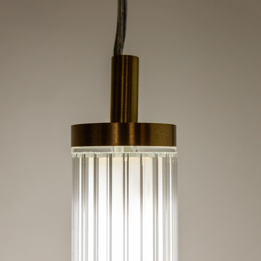 Zuma Line - Dimbare LED-hanglamp met kabel LED/26W/230V 2700-6500K goudkleurig + afstandsbediening