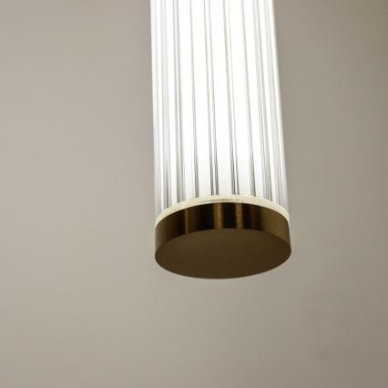 Zuma Line - Dimbare LED-hanglamp met kabel LED/26W/230V 2700-6500K goudkleurig + afstandsbediening