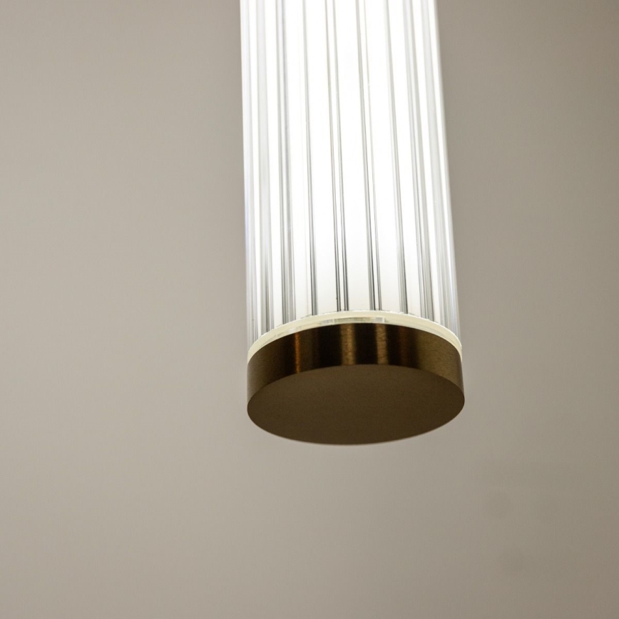 Zuma Line - Dimbare LED-hanglamp met kabel LED/26W/230V 2700-6500K goudkleurig + afstandsbediening
