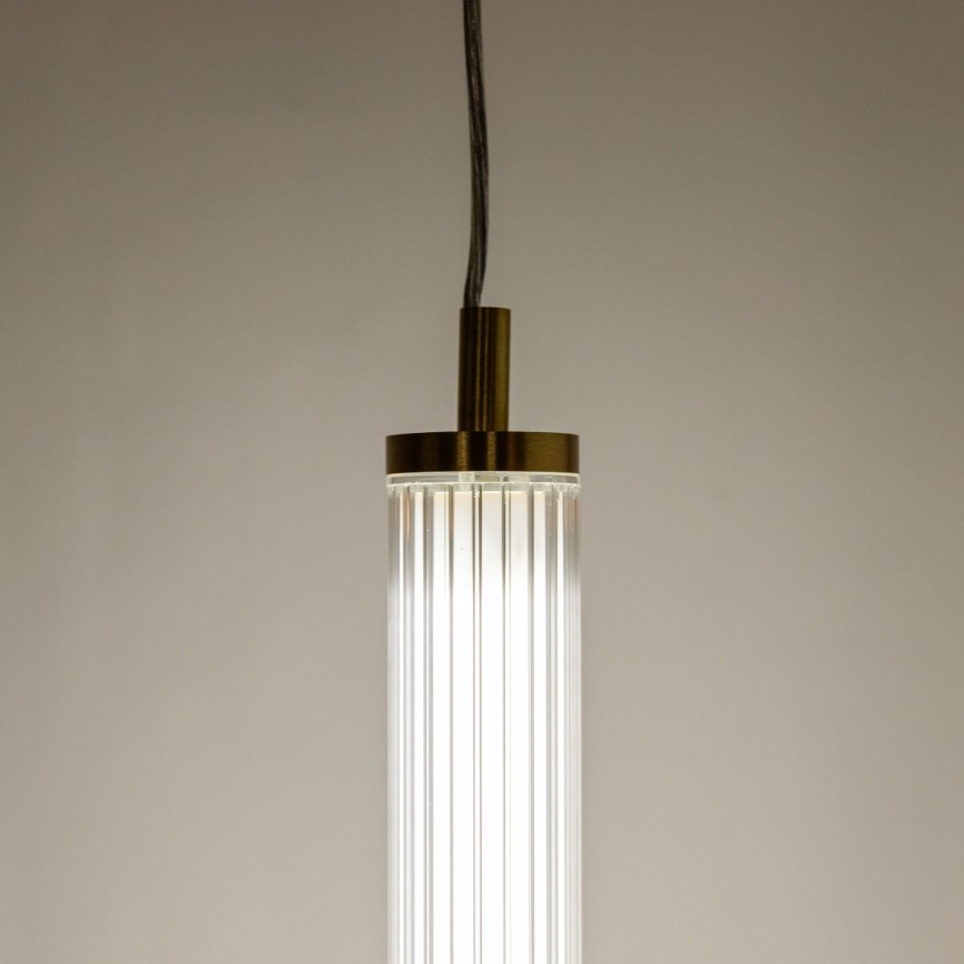 Zuma Line - Dimbare LED-hanglamp met kabel LED/26W/230V 2700-6500K goudkleurig + afstandsbediening