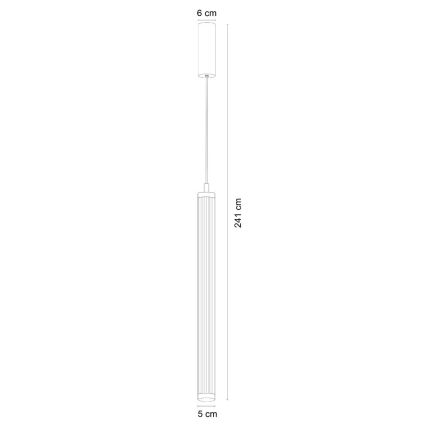Zuma Line - Dimbare LED-hanglamp met kabel LED/26W/230V 2700-6500K goudkleurig + afstandsbediening