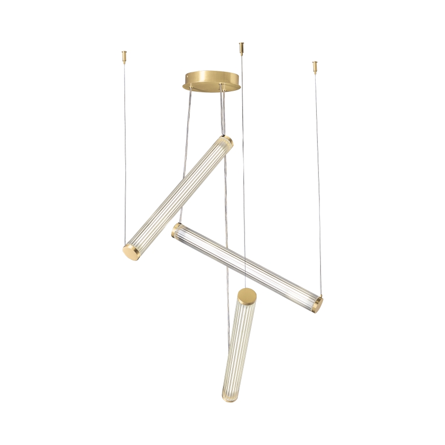Zuma Line - dimbare LED-hanglamp aan kabel LED/64W/230V 2700-6500K goud + afstandsbediening