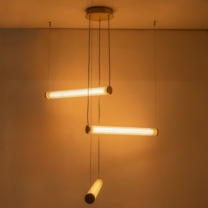Zuma Line - dimbare LED-hanglamp aan kabel LED/64W/230V 2700-6500K goud + afstandsbediening
