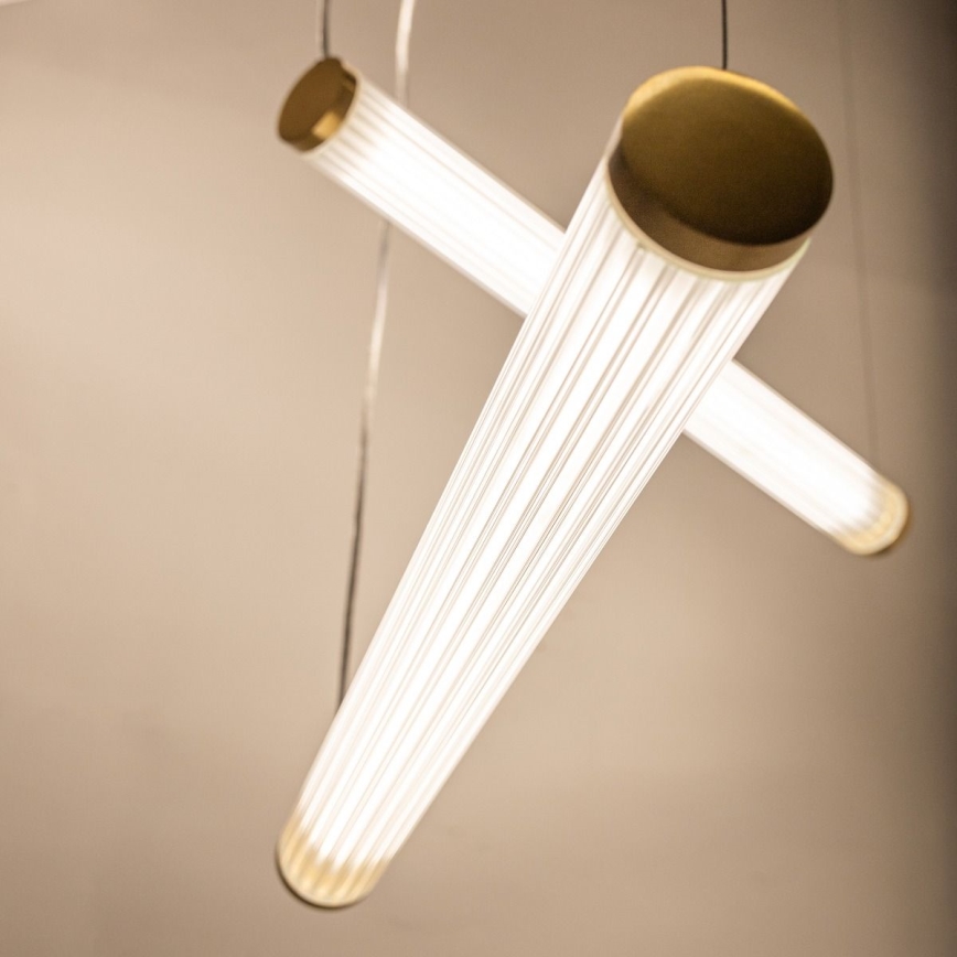 Zuma Line - dimbare LED-hanglamp aan kabel LED/64W/230V 2700-6500K goud + afstandsbediening