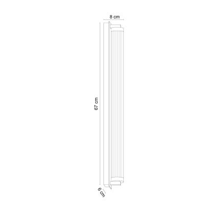 Zuma Line - Dimbare LED-wandlamp LED/26W/230V 2700-6500K goudkleurig + afstandsbediening