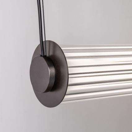 Zuma Line - LED dimbare hanglamp aan kabel LED/39W/230V 2700-6500K zwart + afstandsbediening