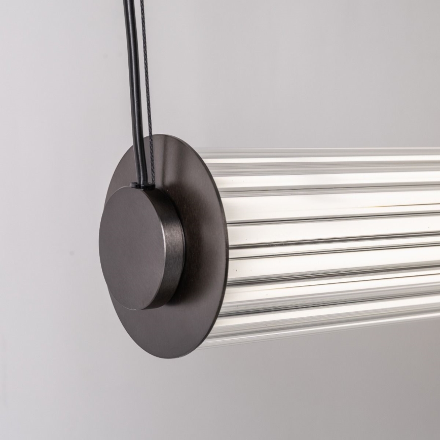 Zuma Line - LED dimbare hanglamp aan kabel LED/39W/230V 2700-6500K zwart + afstandsbediening