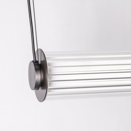 Zuma Line - LED dimbare hanglamp aan kabel LED/39W/230V 2700-6500K zwart + afstandsbediening
