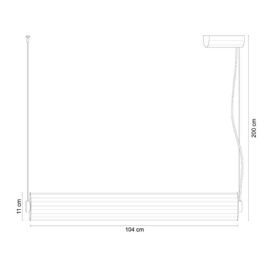 Zuma Line - LED dimbare hanglamp aan kabel LED/39W/230V 2700-6500K zwart + afstandsbediening
