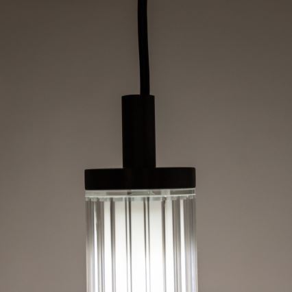 Zuma Line - dimbare LED-hanglamp aan kabel LED/26W/230V 2700-6500K zwart + afstandsbediening