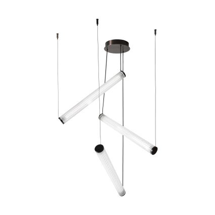 Zuma Line - Dimbare LED-hanglamp aan stalen kabel LED/64W/230V 2700-6500K zwart + afstandsbediening