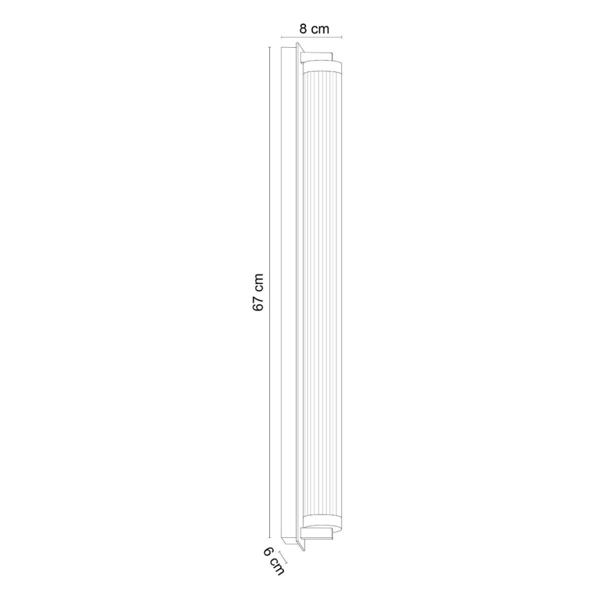Zuma Line - LED dimbare wandlamp LED/26W/230V 2700-6500K zwart + afstandsbediening