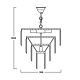 Zuma Line - Kristallen Hanglamp aan een koord 5xE14/40W/230V