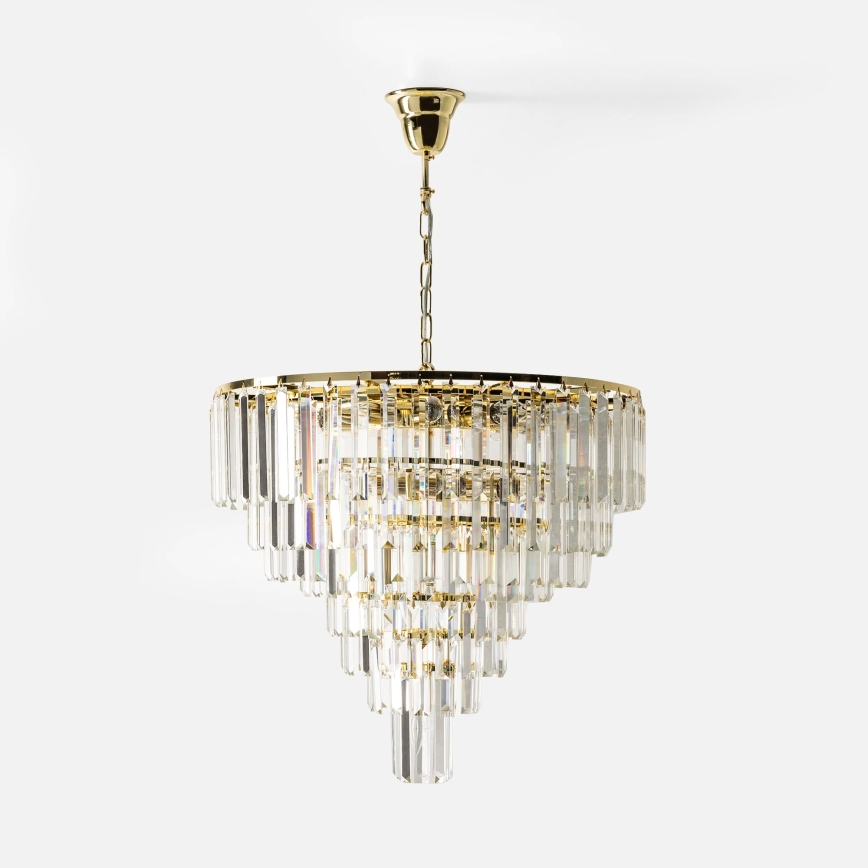 Zuma Line - Kroonluchter met ketting 20xE14/40W/230V goudkleurig