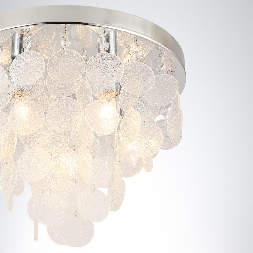 Zuma Line - Bevestigde hanglamp 5xE14/40W/230V glanzend chroom