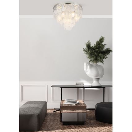 Zuma Line - Bevestigde hanglamp 8xE14/40W/230V glanzend chroom