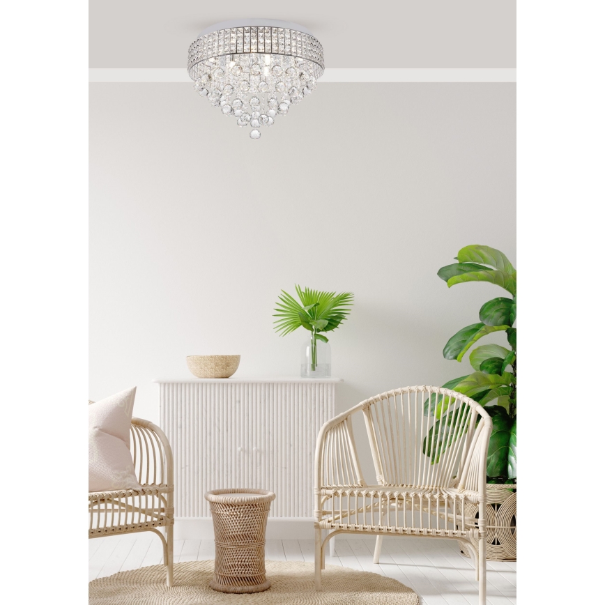 Zuma Line - Plafondlamp 9xG9/25W/230V diameter 50 cm glanzend chroom
