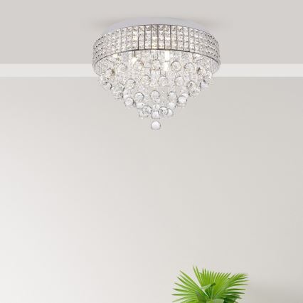 Zuma Line - Plafondlamp 9xG9/25W/230V diameter 50 cm glanzend chroom