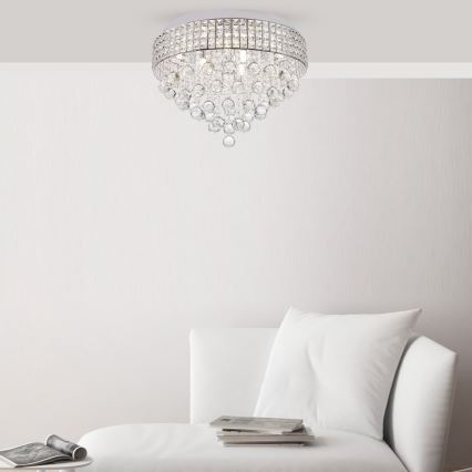 Zuma Line - Plafondlamp 6xG9/25W/230V diameter 40 cm glanzend chroom