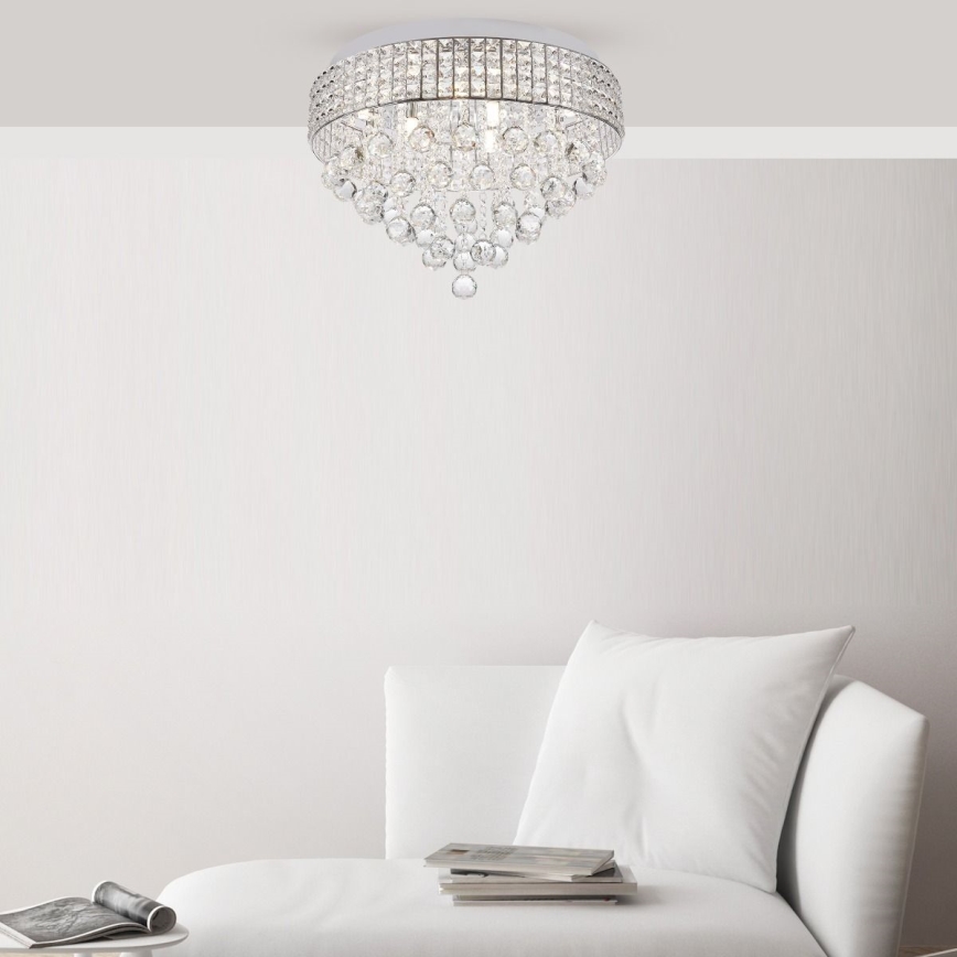 Zuma Line - Plafondlamp 6xG9/25W/230V diameter 40 cm glanzend chroom