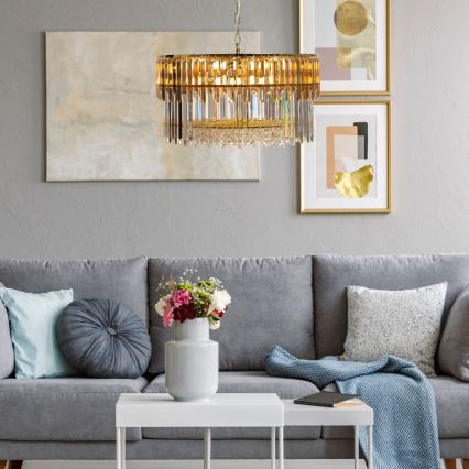 Zuma Line - Hanglamp aan een ketting 16xE14/40W/230V diameter 60 cm goud