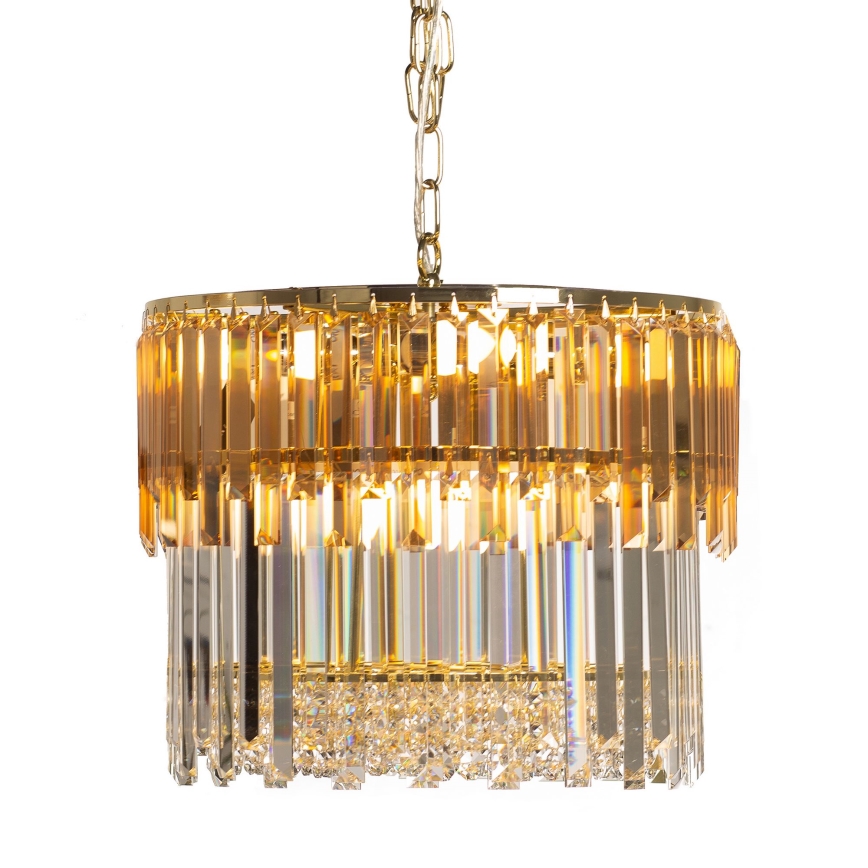 Zuma Line - Hanglamp aan een ketting 8xE14/40W/230V diameter 40 cm goud