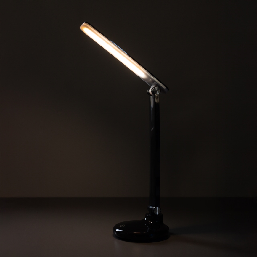 Zuma Line - LED Oplaadbaar tafellamp LED/6W/1200 mAh 3000/4500/6000K CRI 90 zwart