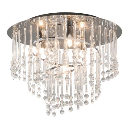 Zuma Line - Plafondlamp 4xG9/25W/230V Ø 35 cm glanzend chroom/helder