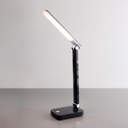 Zuma Line - LED Oplaadbaar tafellamp LED/8W/1200 mAh 3000/4500/6000K CRI 90 zwart