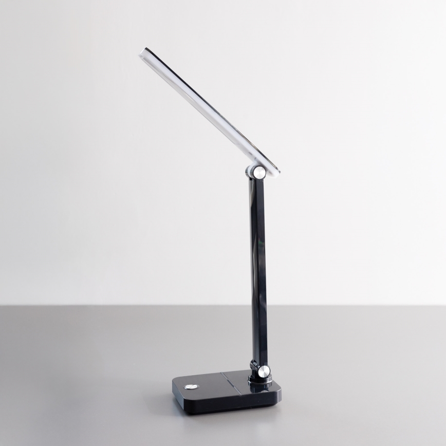 Zuma Line - LED Oplaadbaar tafellamp LED/8W/1200 mAh 3000/4500/6000K CRI 90 zwart