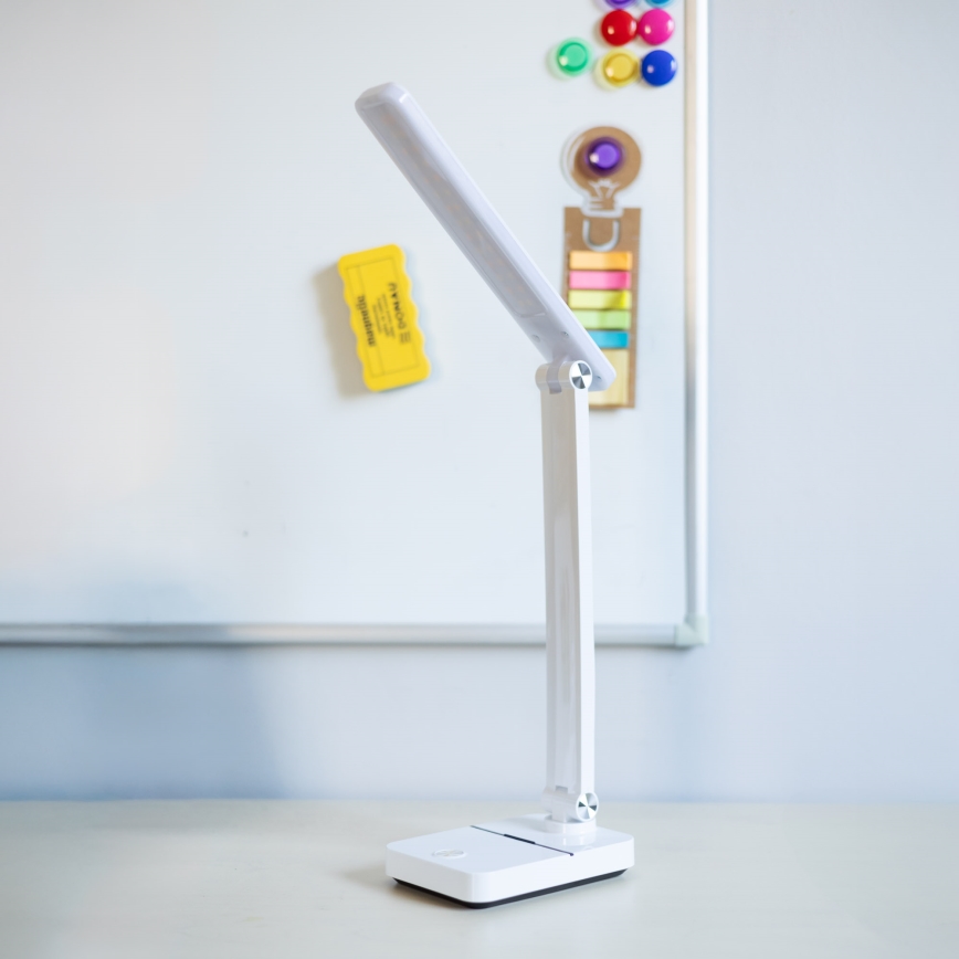 Zuma Line - LED Oplaadbaar tafellamp LED/8W/1200 mAh 3000/4500/6000K CRI 90 wit