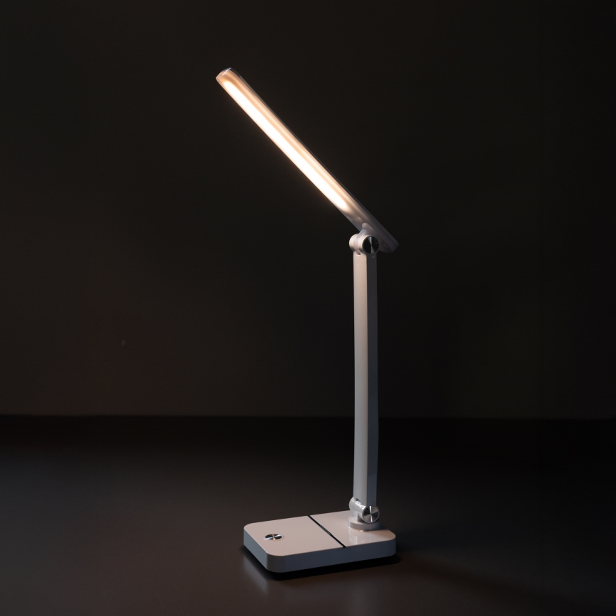 Zuma Line - LED Oplaadbaar tafellamp LED/8W/1200 mAh 3000/4500/6000K CRI 90 wit