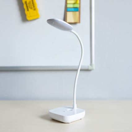 Zuma Line - LED Oplaadbaar tafellamp LED/7W/1200 mAh 3000/4500/6000K CRI 90 wit