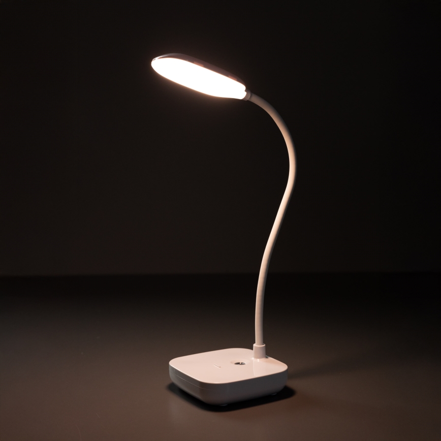 Zuma Line - LED Oplaadbaar tafellamp LED/7W/1200 mAh 3000/4500/6000K CRI 90 wit