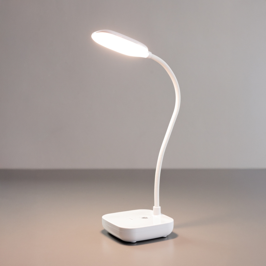Zuma Line - LED Oplaadbaar tafellamp LED/7W/1200 mAh 3000/4500/6000K CRI 90 wit