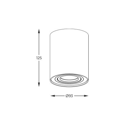 Zuma Line - LED RGBW dimbare spot 1xGU10/4,8W/230V zwart + afstandsbediening