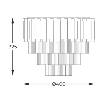 Zuma Line - Plafondlamp 4xE14/40W/230V goud