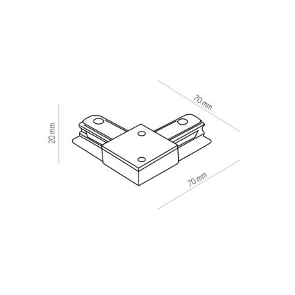 Zuma Line - Spot voor een rail Systeem 6xGU10/10W/230V zwart + rail accessoires