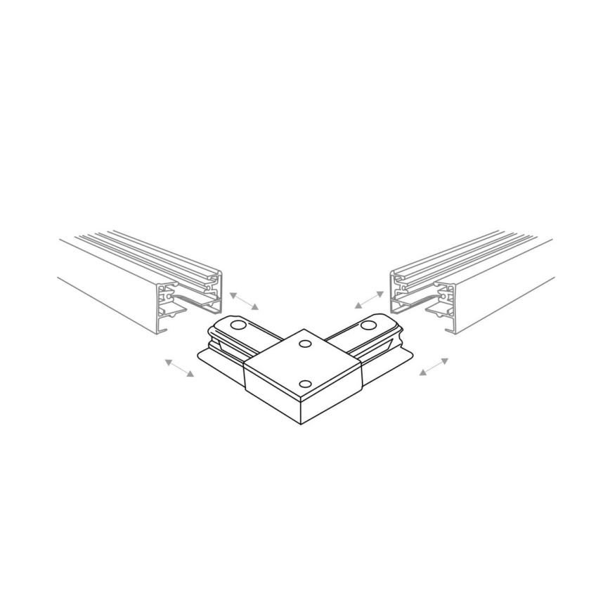 Zuma Line - Spot voor een rail Systeem 6xGU10/10W/230V wit + rail accessoires