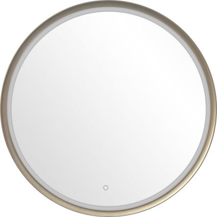 Zuma Line - LED-wandspiegel voor de badkamer met LED-achterverlichting/36W/230V 3000/4000/6000K Ø 80 cm IP44 messing