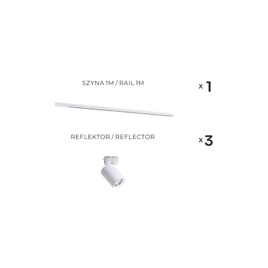 Zuma Line - Railspot 3xGU10/35W/230V wit