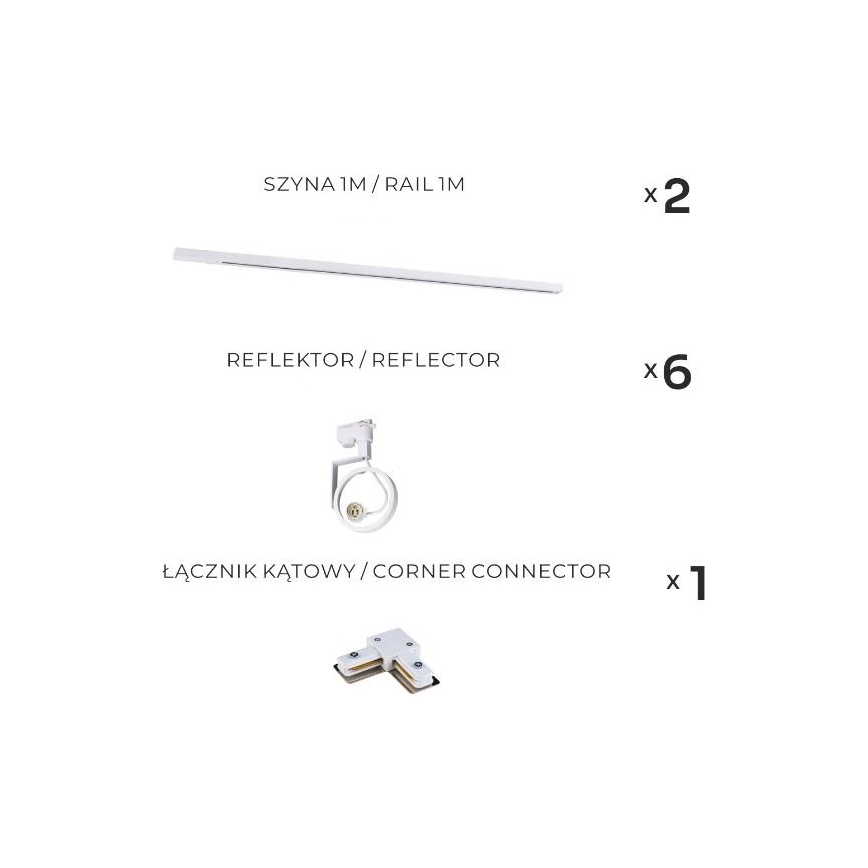 Zuma Line - Spotverlichting in railsysteem 6xGU10/15W/230V wit