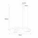 Zuma Line - Hanglamp aan een koord 3xE27/40W/230V zwart