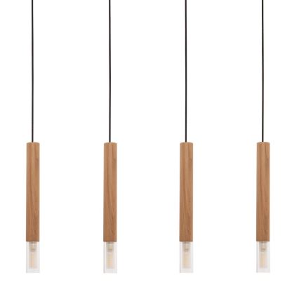 Zuma Line - Hanglamp aan een koord 4xG9/28W/230V hout