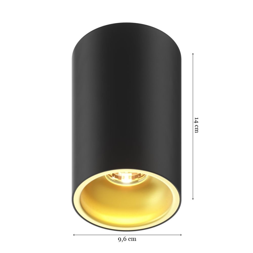 Zuma Line - Inbouwspot 1xGU10/50W/230V zwart/goud